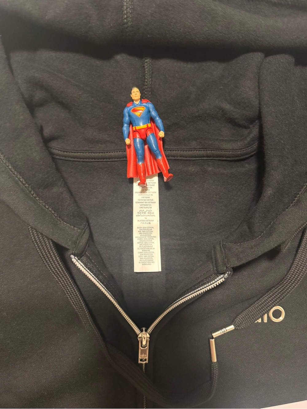 Alo Women’s Black Full-Zip Hoodie - Picture 3 of 5